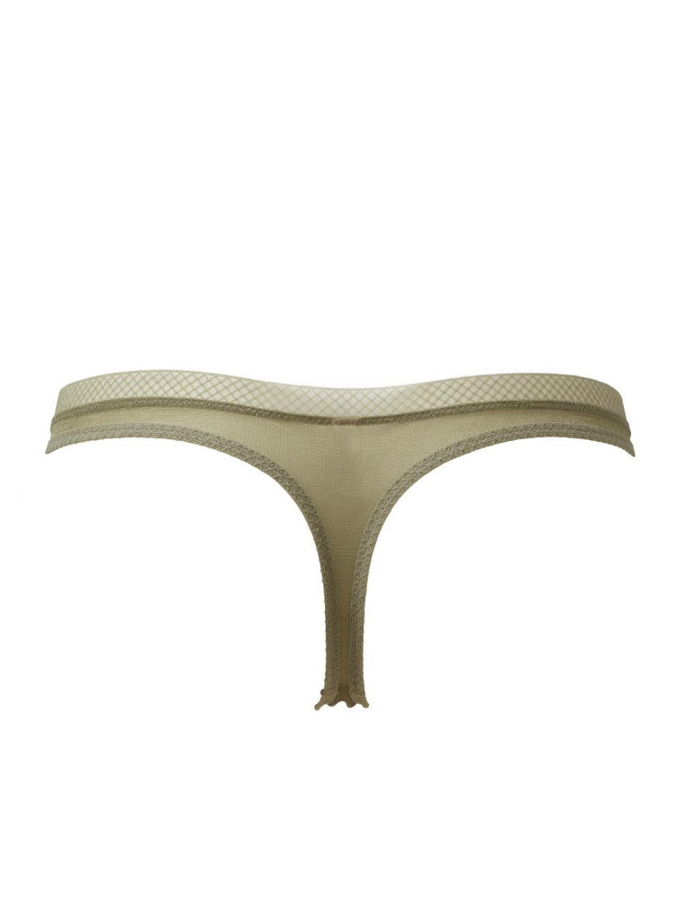 Green Mid Rise Thong