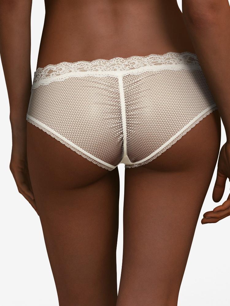 Ivory Mid Rise Short Knickers