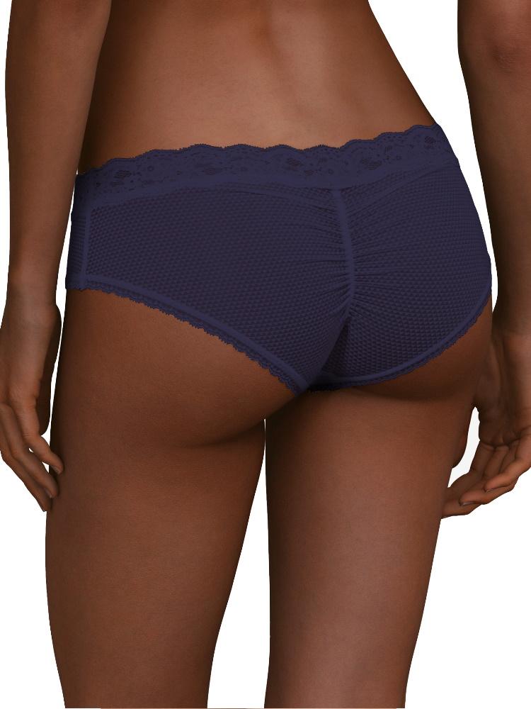 Blue Mid Rise Short Knickers