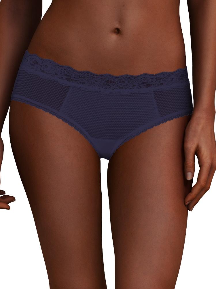 Blue Mid Rise Short Knickers