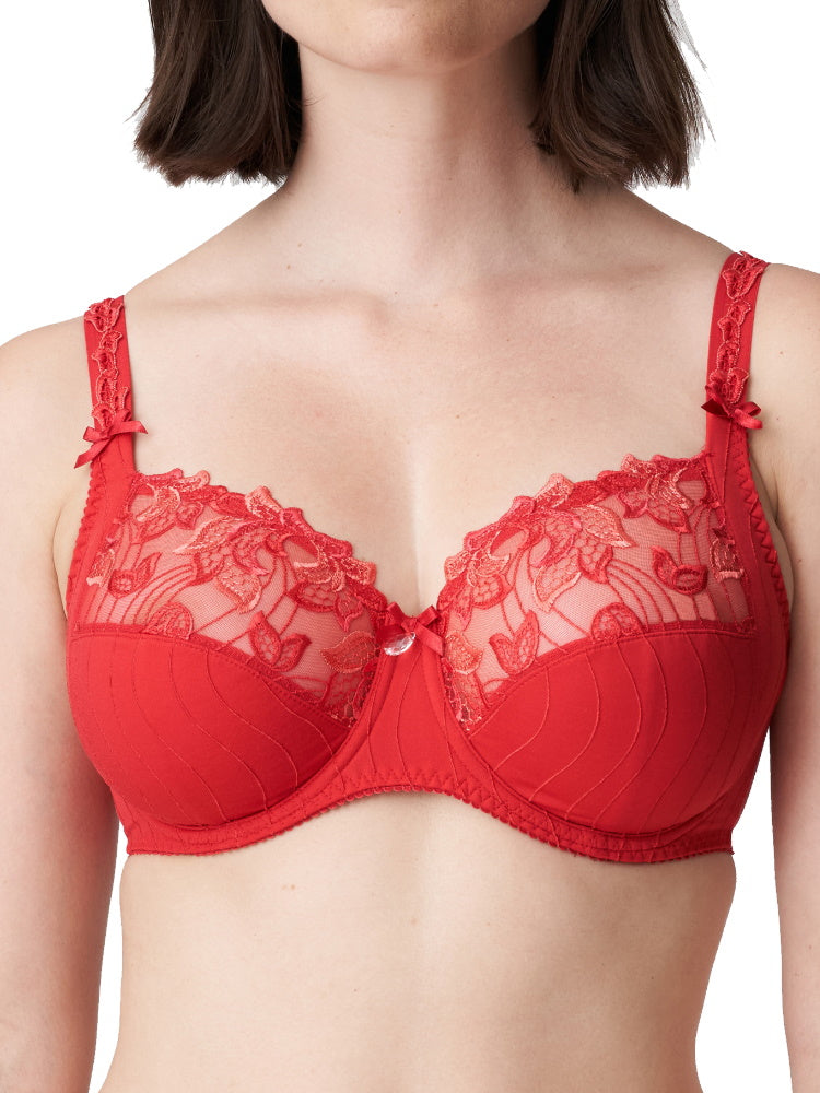 red full cup bra