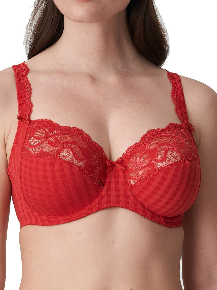 Red Underwired Full Cup Bra