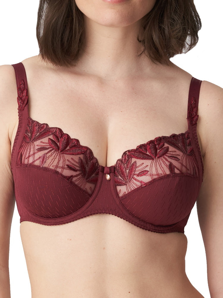 Red Full Cup Side Support Bra