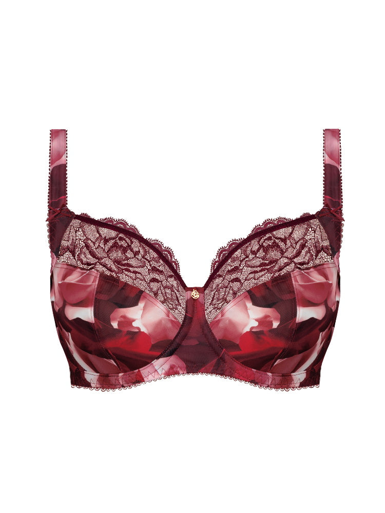 Red Side Support Bra