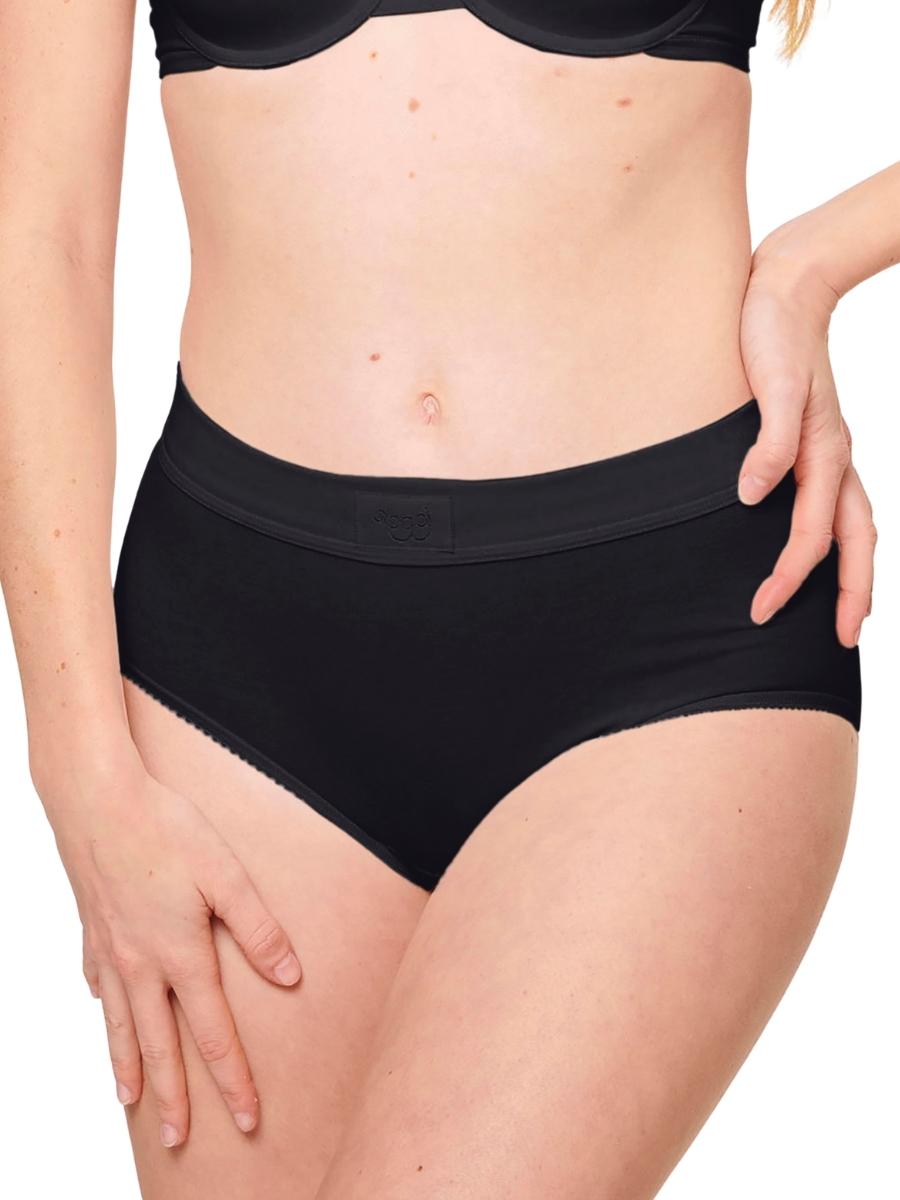 black sloggi maxi briefs
