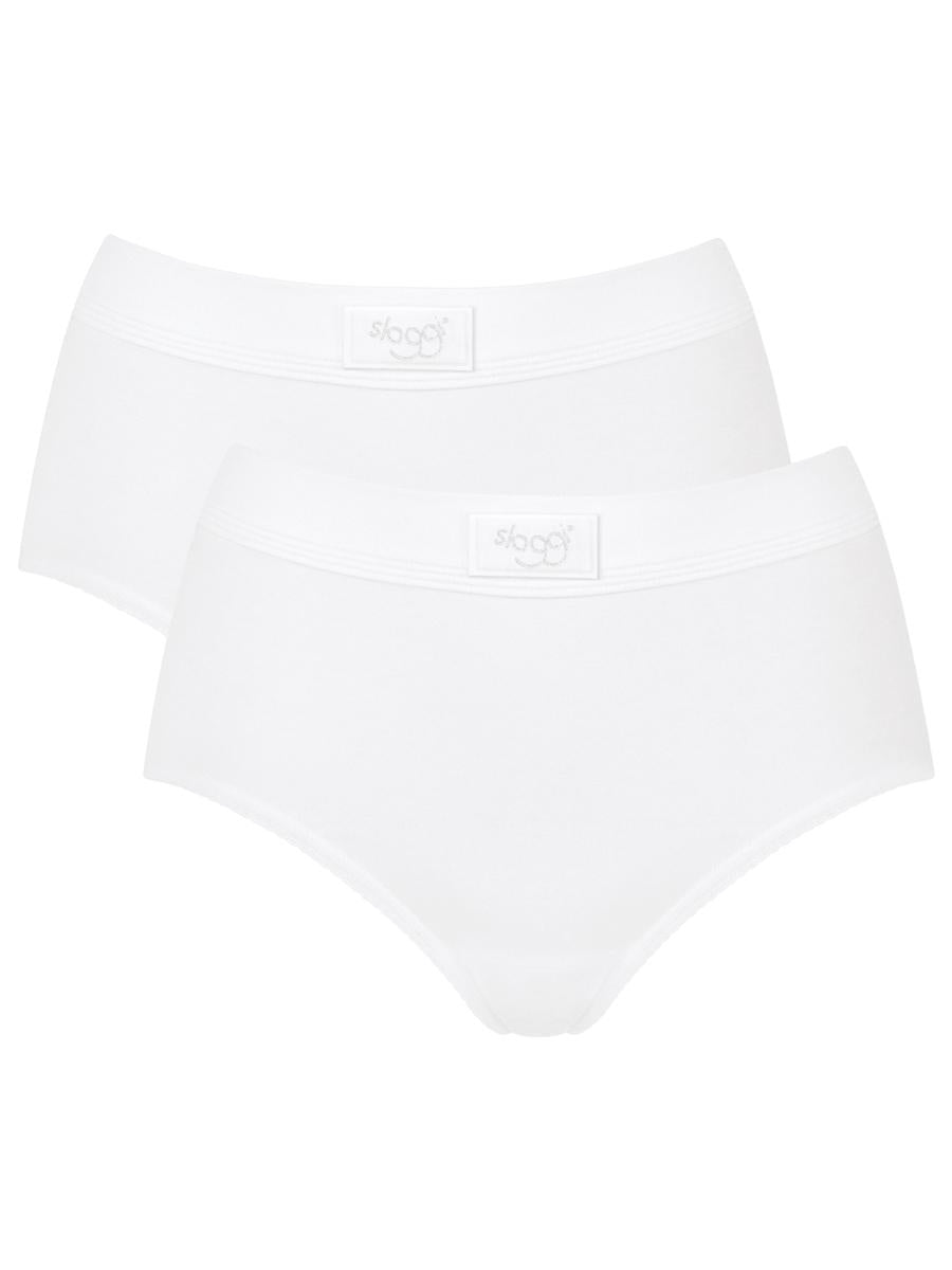 white sloggi maxi briefs